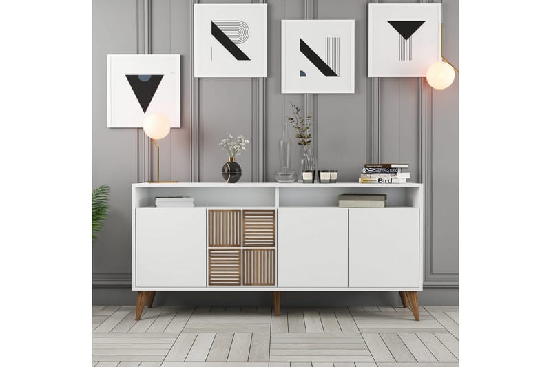 Desgrar Konsolbord 160x78 cm - Hvid - Møbler - Borde - Aflastningsbord - Konsolbord & sidebord