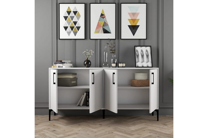 Desgrar Konsolbord 160x78 cm - Hvid - Møbler - Borde - Aflastningsbord - Konsolbord & sidebord