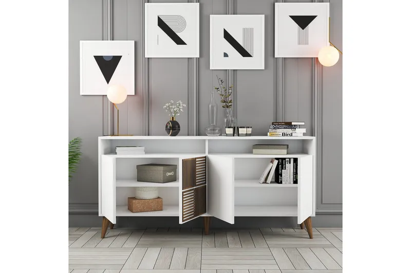 Desgrar Konsolbord 160x78 cm - Hvid - Møbler - Borde - Aflastningsbord - Konsolbord & sidebord