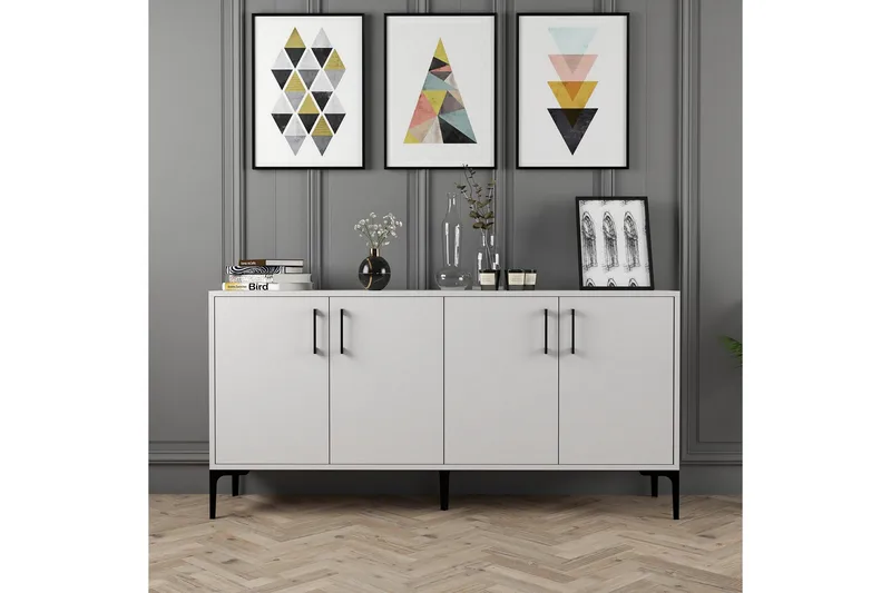 Desgrar Konsolbord 160x78 cm - Hvid - Møbler - Borde - Aflastningsbord - Konsolbord & sidebord