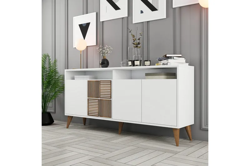 Desgrar Konsolbord 160x78 cm - Hvid - Møbler - Borde - Aflastningsbord - Konsolbord & sidebord