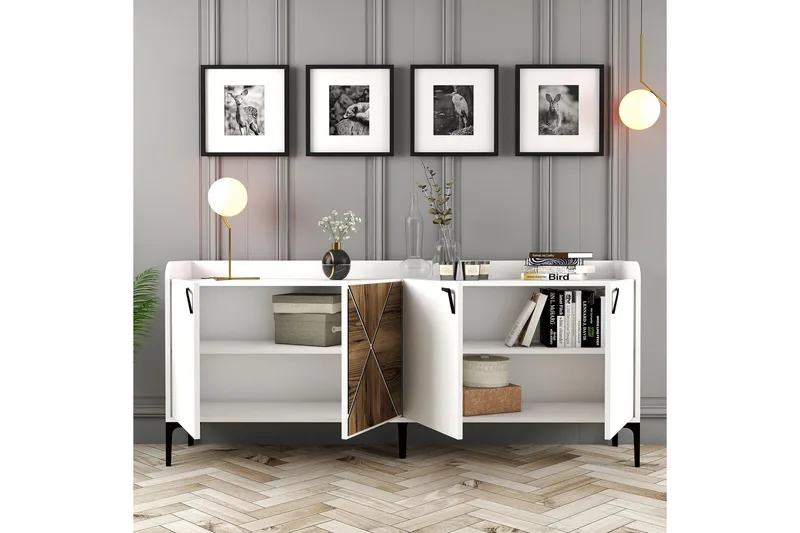 Desgrar Konsolbord 180x78 cm - Hvid - Møbler - Borde - Aflastningsbord - Konsolbord & sidebord