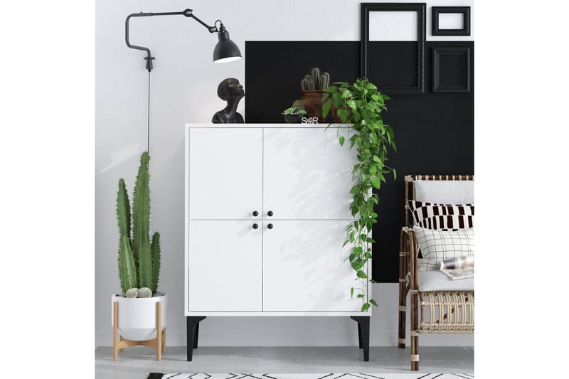 Desgrar Konsolbord 90x115 cm - Hvid - Møbler - Borde - Aflastningsbord - Konsolbord & sidebord