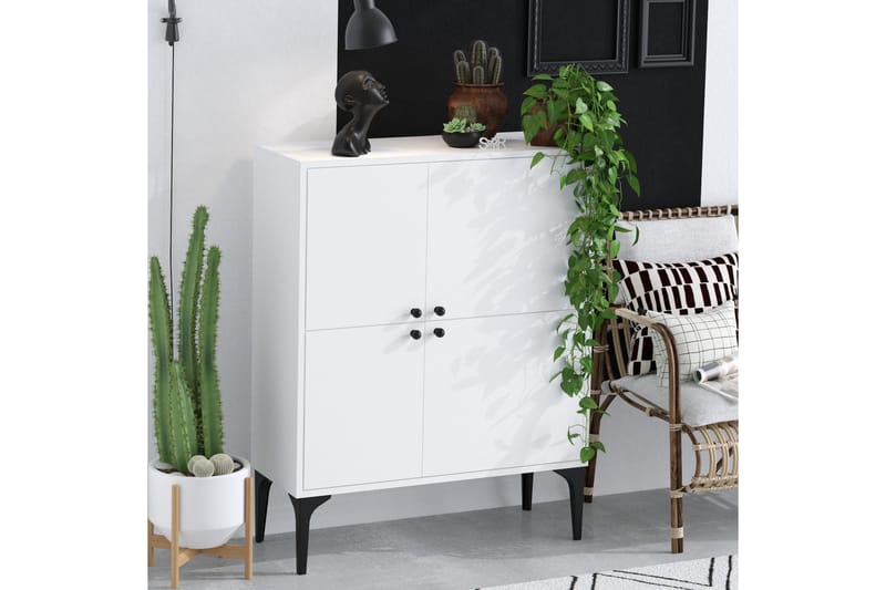 Desgrar Konsolbord 90x115 cm - Hvid - Møbler - Borde - Aflastningsbord - Konsolbord & sidebord