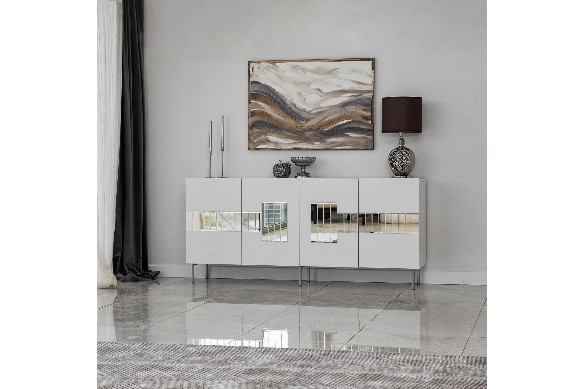 Djarhint Konsolbord 180 cm - Hvid - Møbler - Borde - Aflastningsbord - Konsolbord & sidebord