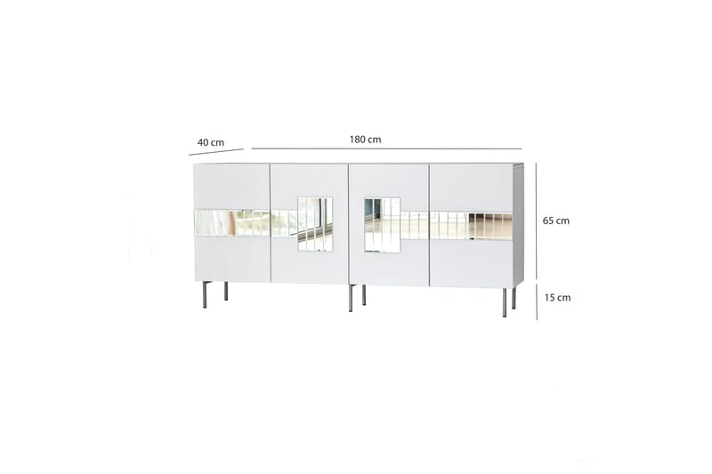 Djarhint Konsolbord 180 cm - Hvid - Møbler - Borde - Aflastningsbord - Konsolbord & sidebord