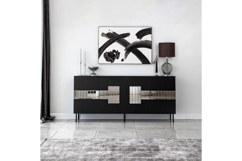 Djarhint Konsolbord 180 cm - Sort - Møbler - Borde - Aflastningsbord - Konsolbord & sidebord