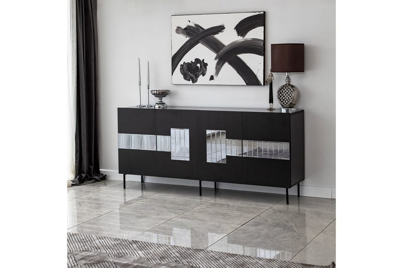Djarhint Konsolbord 180 cm - Sort - Møbler - Borde - Aflastningsbord - Konsolbord & sidebord