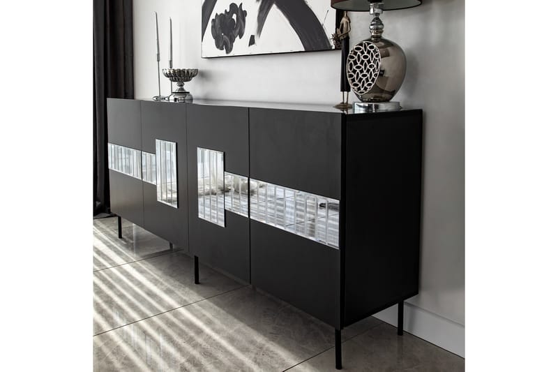 Djarhint Konsolbord 180 cm - Sort - Møbler - Borde - Aflastningsbord - Konsolbord & sidebord
