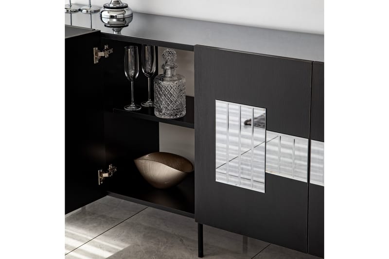 Djarhint Konsolbord 180 cm - Sort - Møbler - Borde - Aflastningsbord - Konsolbord & sidebord
