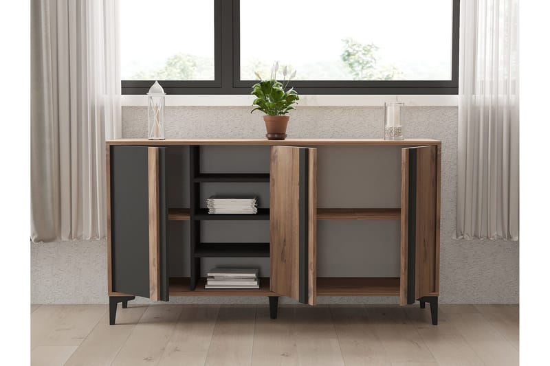 Dora Konsolbord 160 cm - Antracit - Opbevaring - Opbevaringsmøbler - Skænke & sideboards