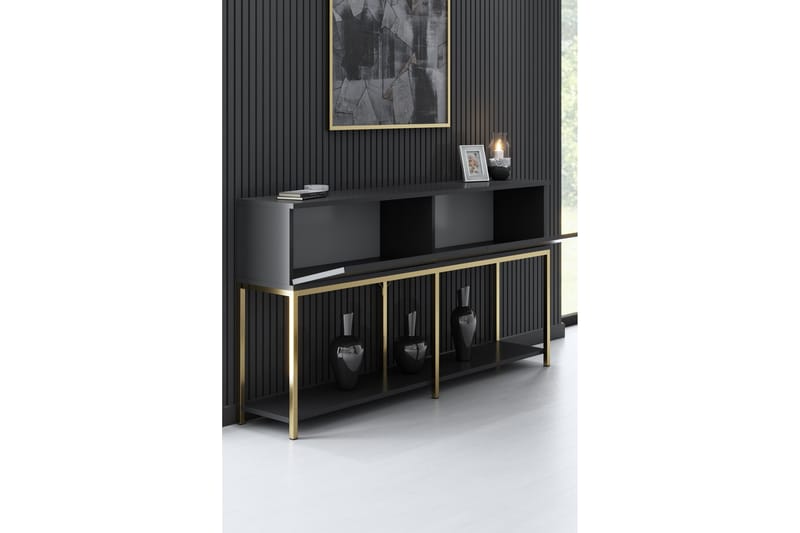 Dorlord Konsolbord 150 cm - Grå/Guld - Møbler - Borde - Aflastningsbord - Konsolbord & sidebord