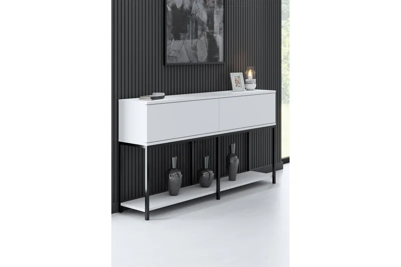 Dorlord Konsolbord 150 cm, Sort/Hvid