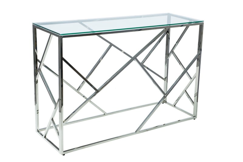 Escadan Konsolbord 120 cm - Glas/Sølv - Møbler - Borde - Aflastningsbord - Konsolbord & sidebord