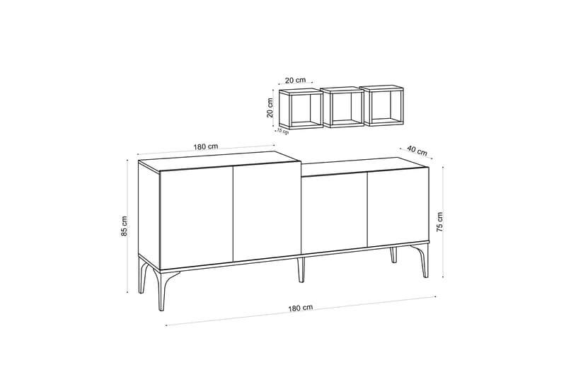 Folliaz Konsolbord 180 cm - Entrébord - Konsolbord & sidebord