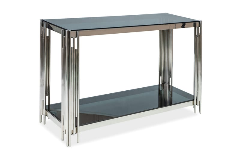 Fossilana Konsolbord 120 cm - Glas/Sølv - Møbler - Borde - Aflastningsbord - Konsolbord & sidebord