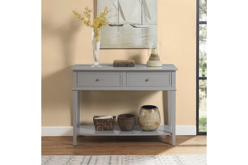 Franklin Konsolbord 104 cm Grå - Dorel Home - Møbler - Borde - Aflastningsbord - Konsolbord & sidebord