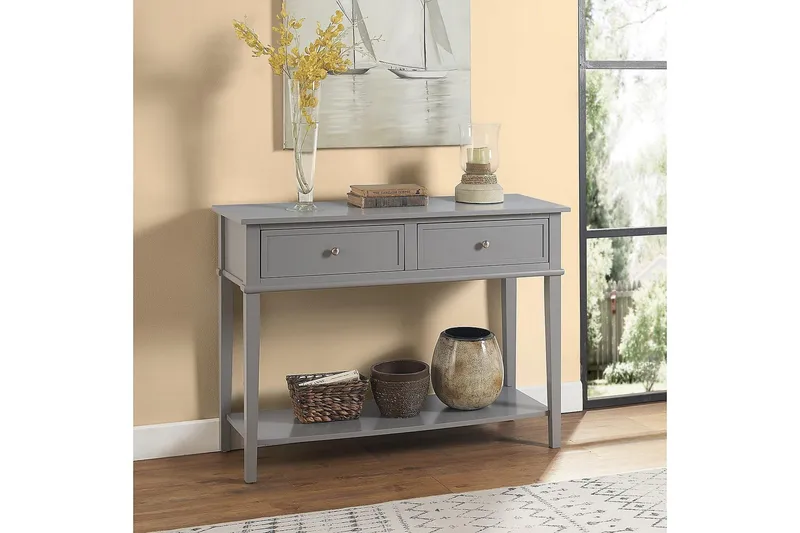 Franklin Konsolbord 104 cm Grå - Dorel Home - Møbler - Borde - Aflastningsbord - Konsolbord & sidebord