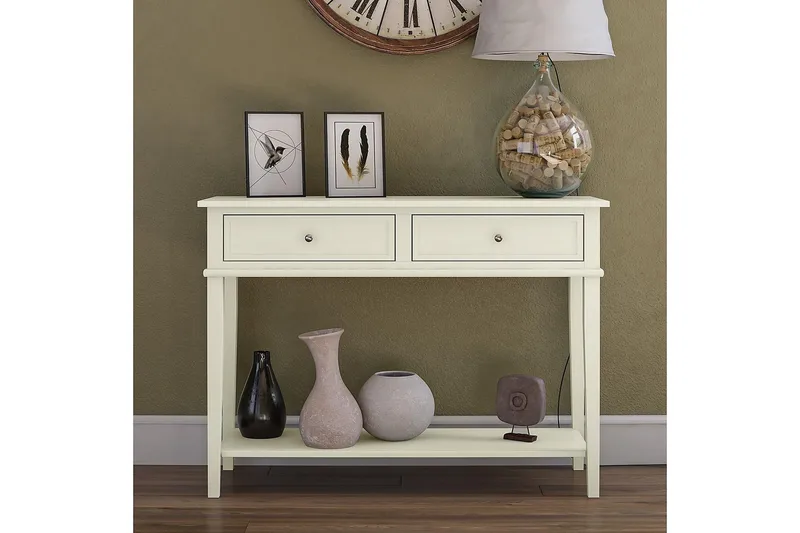 Franklin Konsolbord 104 cm Hvid - Dorel Home - Møbler - Borde - Aflastningsbord - Konsolbord & sidebord