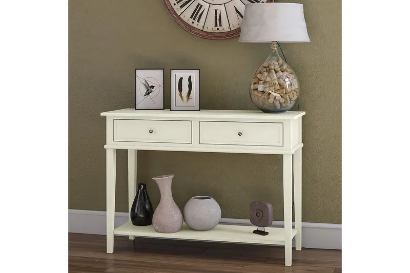 Franklin Konsolbord 104 cm Hvid - Dorel Home - Møbler - Borde - Aflastningsbord - Konsolbord & sidebord