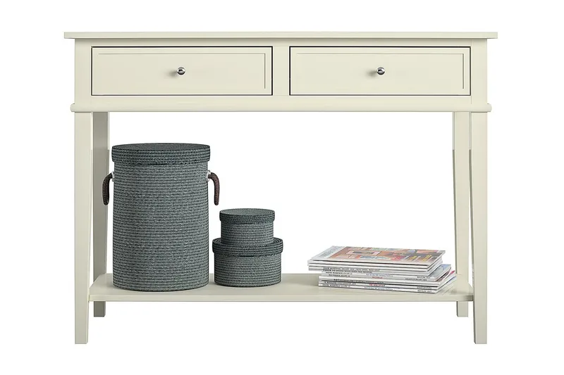 Franklin Konsolbord 104 cm Hvid - Dorel Home - Møbler - Borde - Aflastningsbord - Konsolbord & sidebord