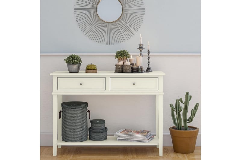 Franklin Konsolbord 104 cm Hvid - Dorel Home - Møbler - Borde - Aflastningsbord - Konsolbord & sidebord