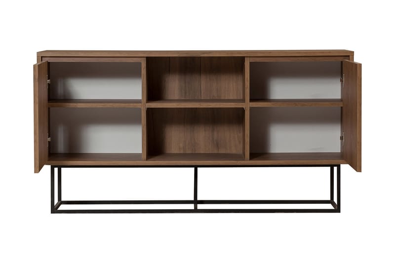 Gawlow Konsolbord 140 cm - Mørkebrun / sort - Møbler - Borde - Aflastningsbord - Konsolbord & sidebord
