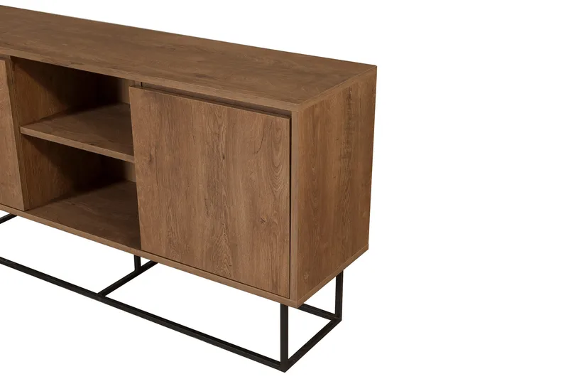 Gawlow Konsolbord 140 cm - Mørkebrun / sort - Møbler - Borde - Aflastningsbord - Konsolbord & sidebord