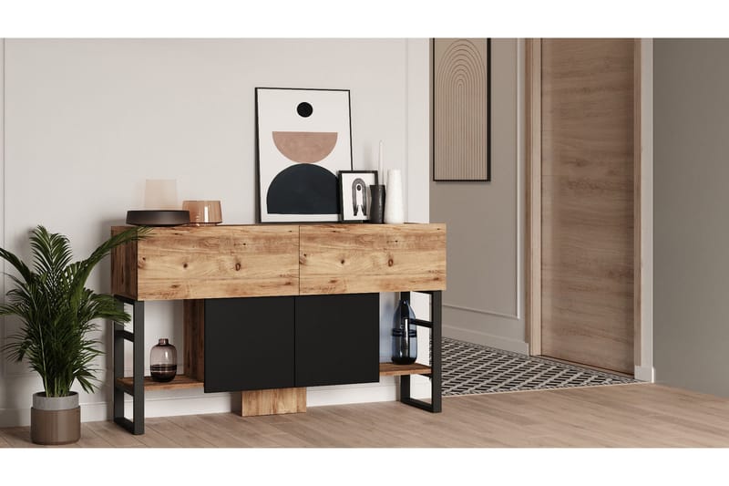 Hardyng Reliefbord 139 cm - Natur - Møbler - Borde - Aflastningsbord - Konsolbord & sidebord