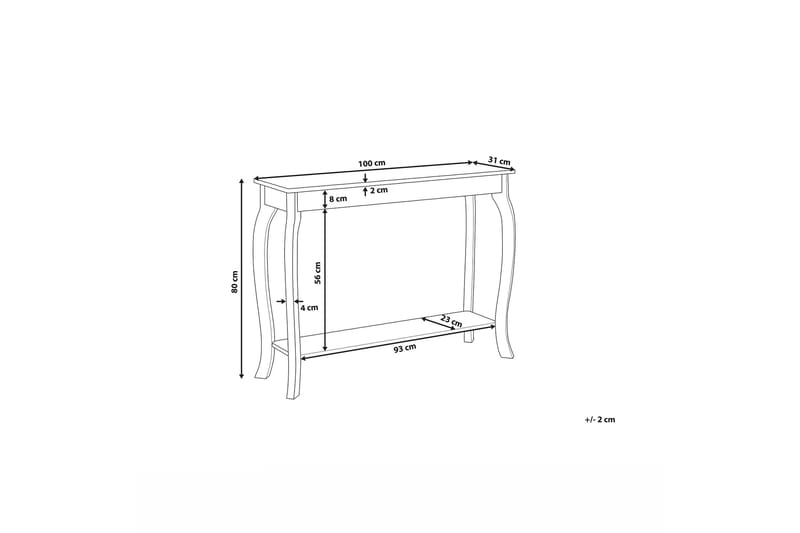 Hartford konsolbord 100 cm - Hvid - Møbler - Borde - Aflastningsbord - Konsolbord & sidebord