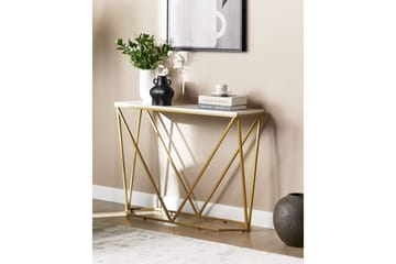 Konsolbord Hazen Hvid, guld - Hvid, guld - Møbler - Borde - Aflastningsbord - Entrébord