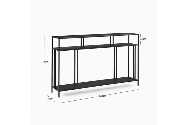 Hungirr Skænk 110 cm - Sort - Møbler - Borde - Aflastningsbord - Konsolbord & sidebord