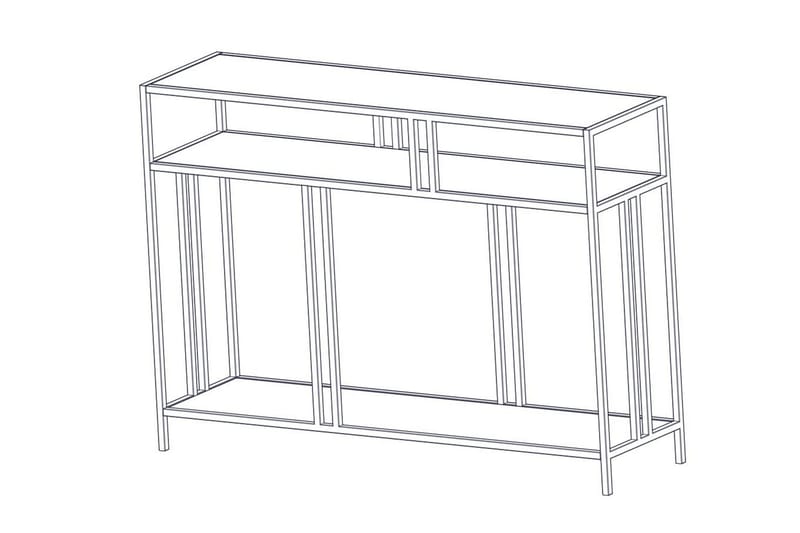 Hungirr Skænk 110 cm - Sort - Møbler - Borde - Aflastningsbord - Konsolbord & sidebord
