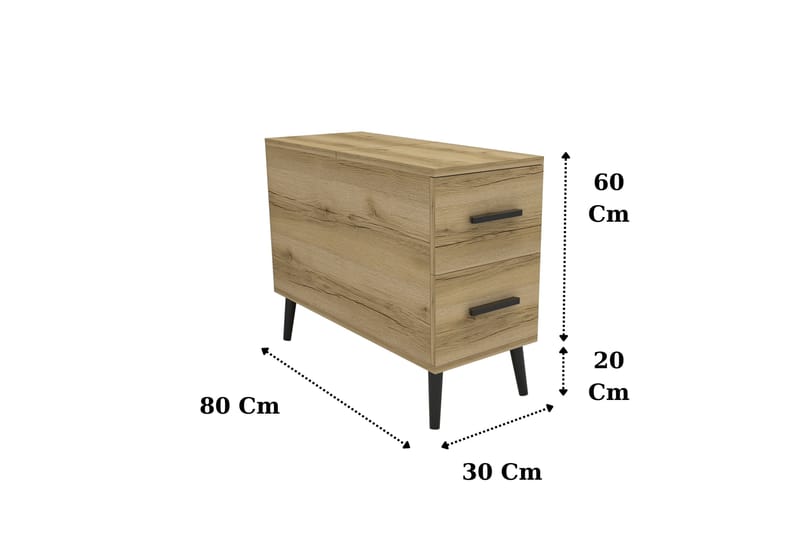 Island Skænk 30 cm - Brun - Møbler - Borde - Aflastningsbord - Konsolbord & sidebord