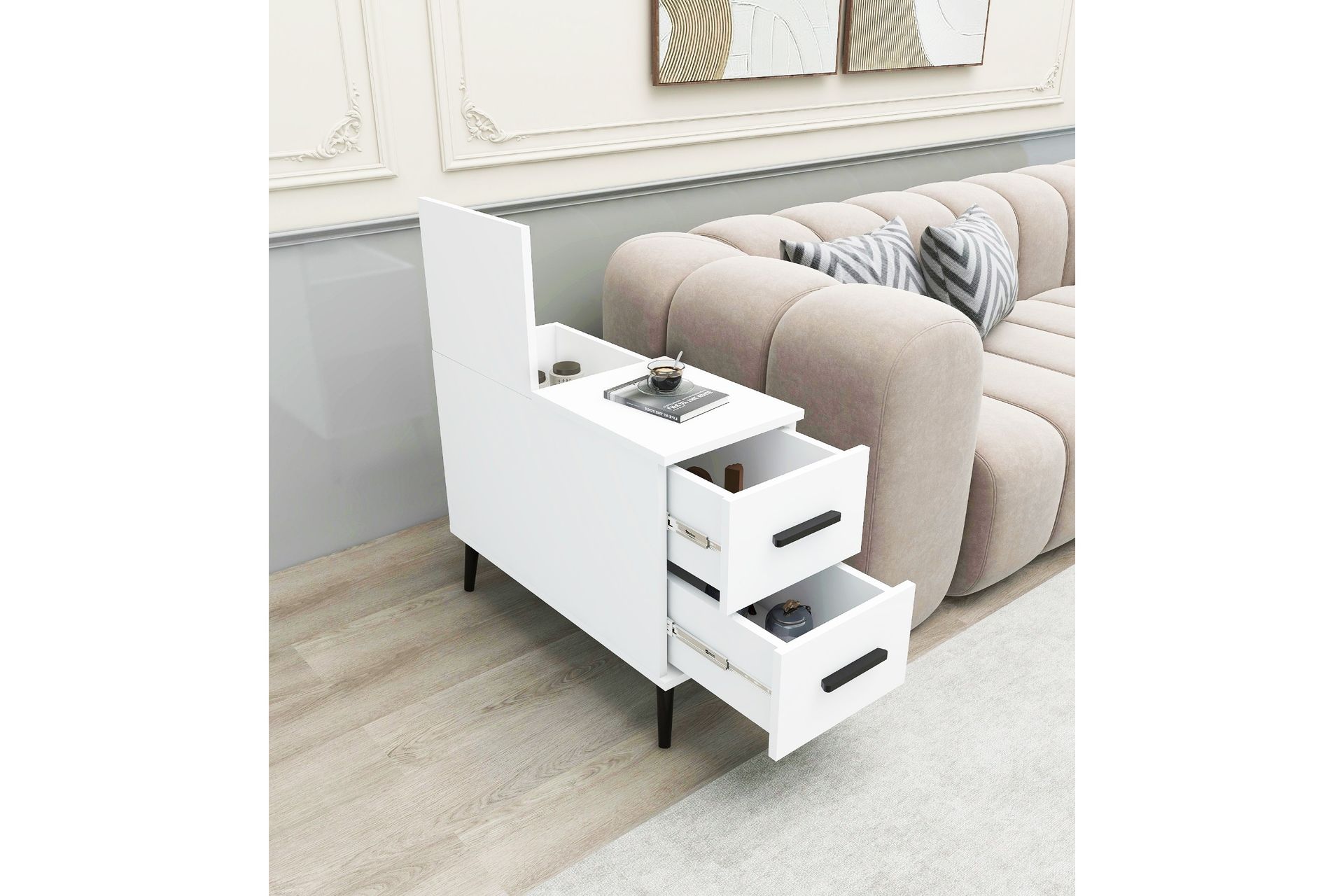 Island Skænk 30 cm - Hvid - Møbler - Borde - Aflastningsbord - Konsolbord & sidebord