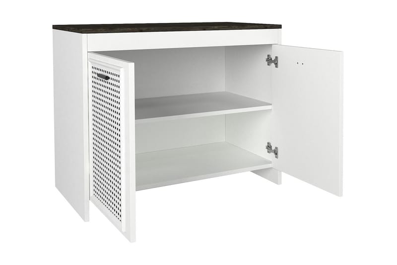 Jessila Konsolbord 90 cm - Hvid/Mørkebrun - Entrébord - Konsolbord & sidebord
