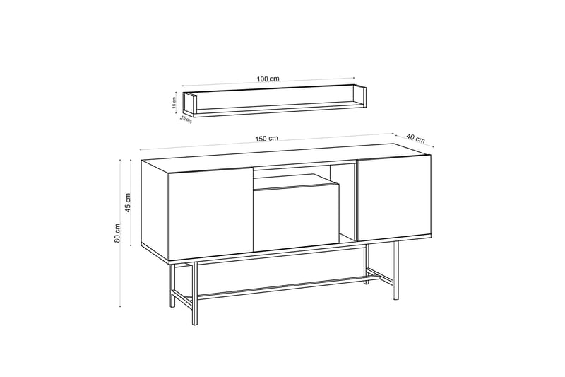 Johayna Konsolbord 150 cm - Entrébord - Konsolbord & sidebord