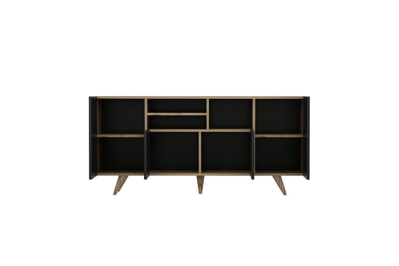 Kagithane Konsolbord 160 cm - Valnød finér/Sort - Møbler - Borde - Aflastningsbord - Konsolbord & sidebord