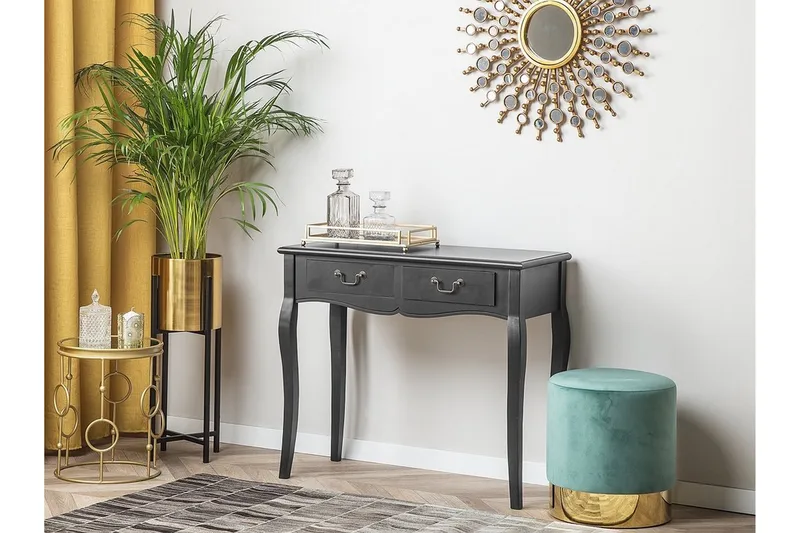 Klawock konsolbord 90 cm - Sort - Møbler - Borde - Aflastningsbord - Konsolbord & sidebord