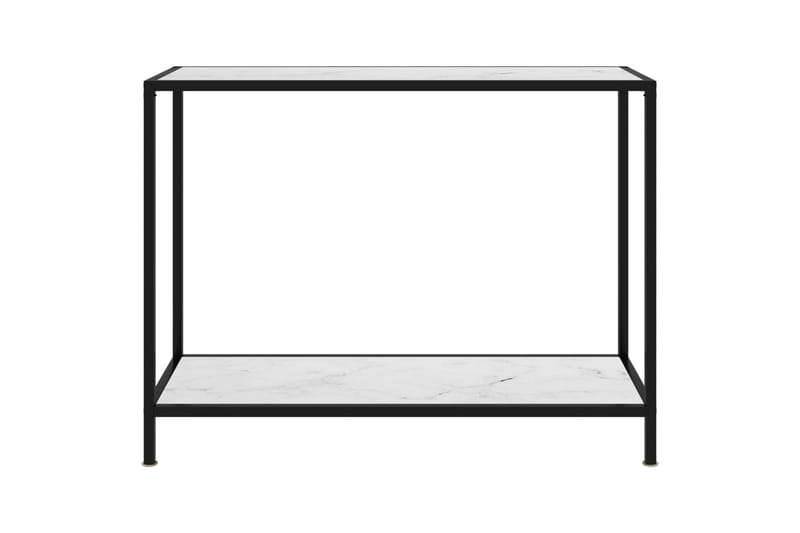 Konsolbord 100x35x75 cm hærdet glas hvid - Hvid - Møbler - Borde - Aflastningsbord - Konsolbord & sidebord
