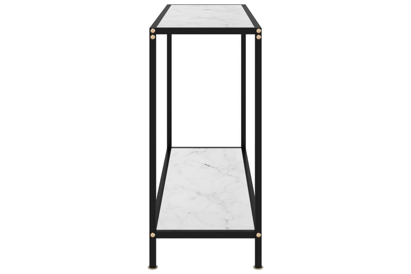 Konsolbord 100x35x75 cm hærdet glas hvid - Hvid - Møbler - Borde - Aflastningsbord - Konsolbord & sidebord