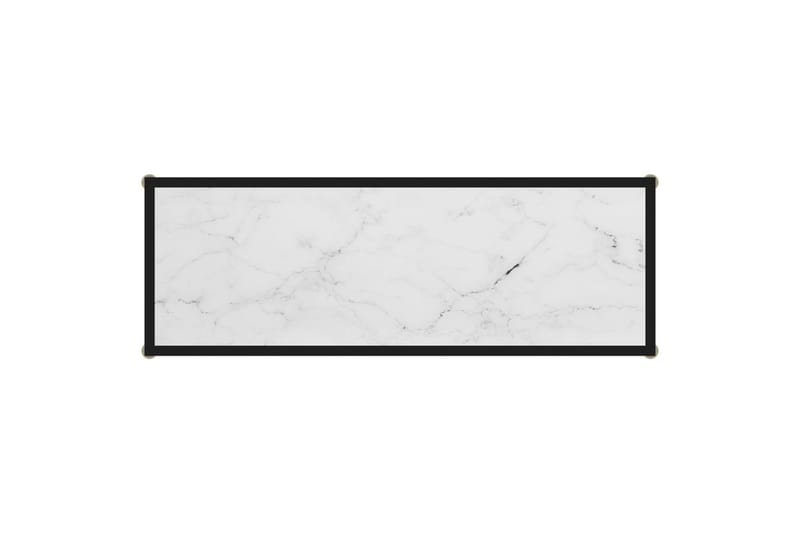 Konsolbord 100x35x75 cm hærdet glas hvid - Hvid - Møbler - Borde - Aflastningsbord - Konsolbord & sidebord