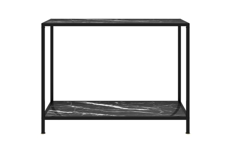 Konsolbord 100x35x75 cm hærdet glas sort - Sort - Møbler - Borde - Aflastningsbord - Konsolbord & sidebord