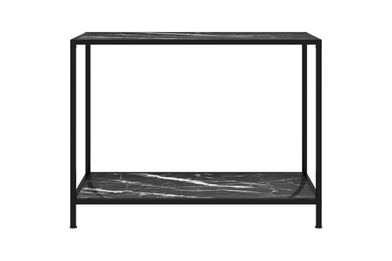 Konsolbord 100x35x75 cm hærdet glas sort - Sort - Entrébord - Konsolbord & sidebord