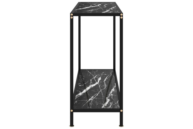 Konsolbord 100x35x75 cm hærdet glas sort - Sort - Møbler - Borde - Aflastningsbord - Konsolbord & sidebord