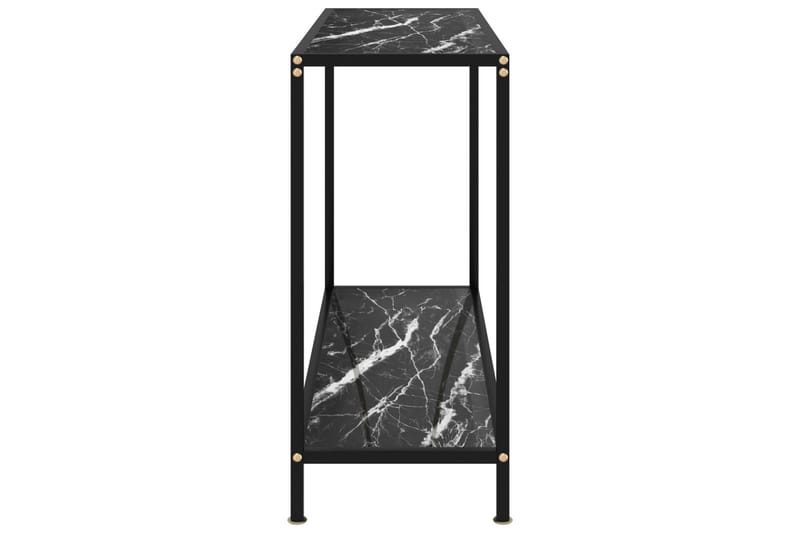Konsolbord 100x35x75 cm hærdet glas sort - Sort - Entrébord - Konsolbord & sidebord