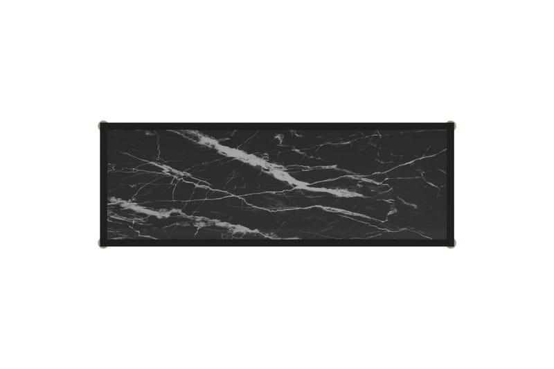 Konsolbord 100x35x75 cm hærdet glas sort - Sort - Møbler - Borde - Aflastningsbord - Konsolbord & sidebord