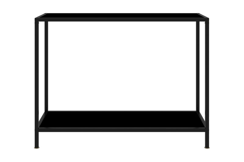 Konsolbord 100x35x75 cm hærdet glas sort - Sort - Møbler - Borde - Aflastningsbord - Konsolbord & sidebord