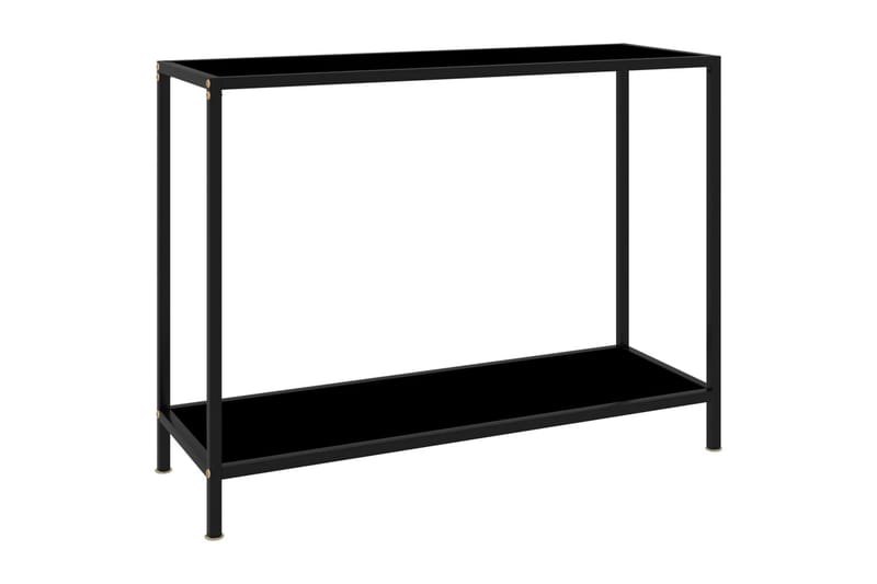 Konsolbord 100x35x75 cm hærdet glas sort - Sort - Møbler - Borde - Aflastningsbord - Konsolbord & sidebord