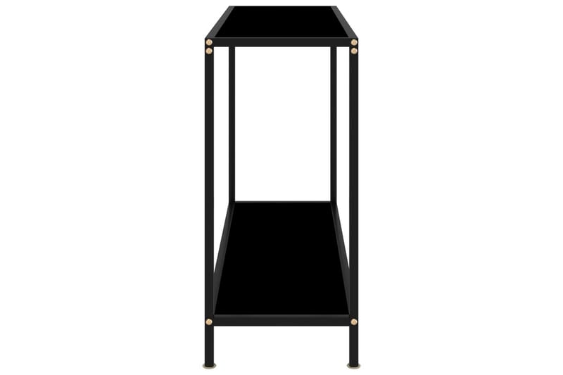 Konsolbord 100x35x75 cm hærdet glas sort - Sort - Møbler - Borde - Aflastningsbord - Konsolbord & sidebord